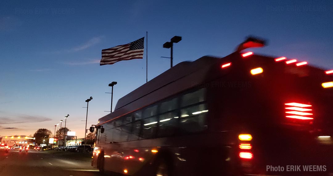 Bus Flag in Virginia