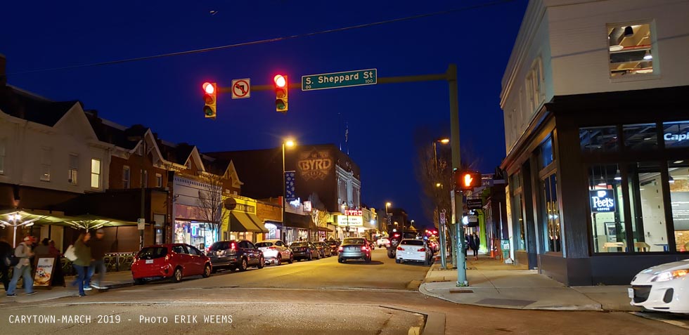 Carytown at night - Richmond Virginia - Photo Erik Weems