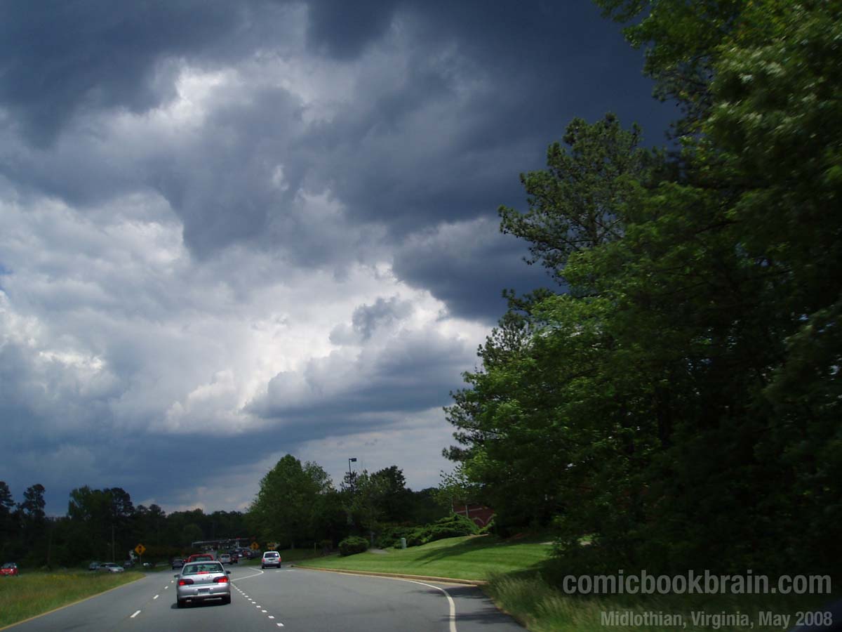 Midlothian Virginia clouds and rain