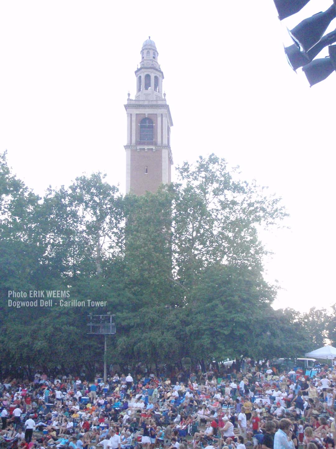 July 2010 Dogwood Dell Carillon Tower July 4th Crowd