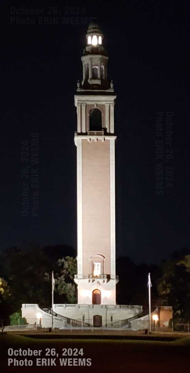 Carillon Tower at Night