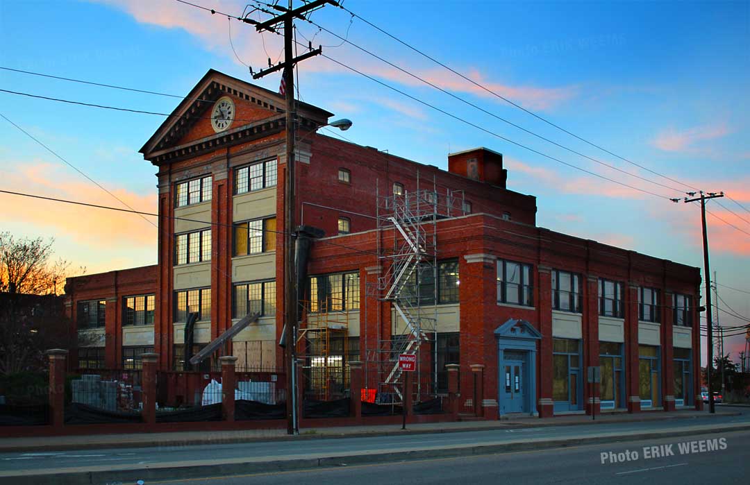 Sunset at the Sauers Building in Richmond