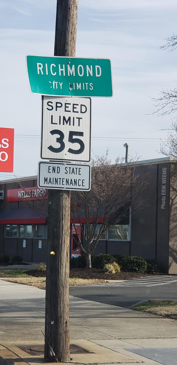 Richmond City Limits Sign