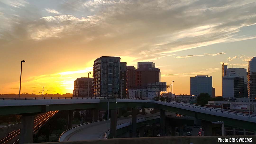 Sunset over Richmond