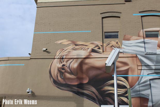 Segmented Street Mural - Richmond Virginia - Broad Street
