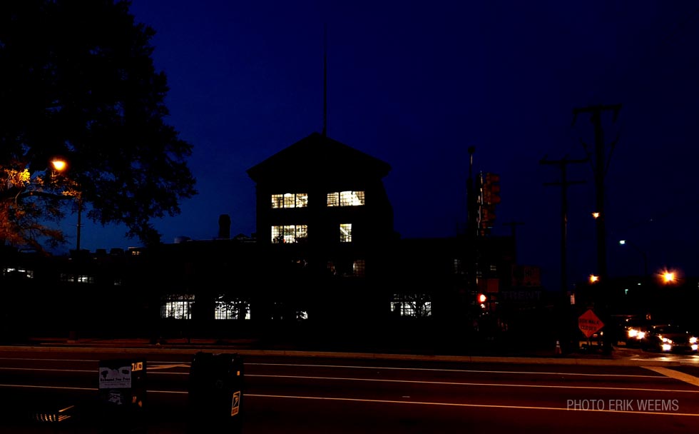 Sauer Building in Richmond Virginia at night