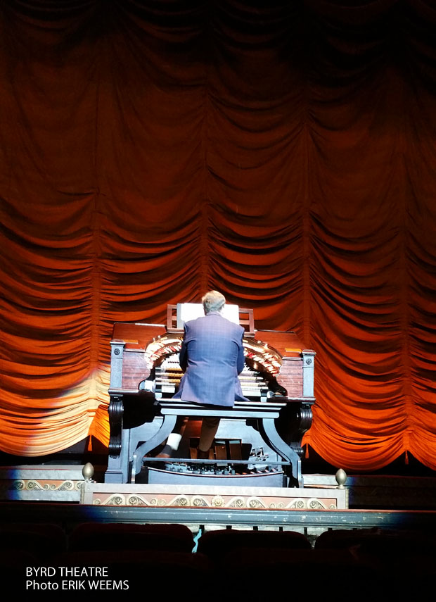 Organ playing at Byrd Theatre in Carytown