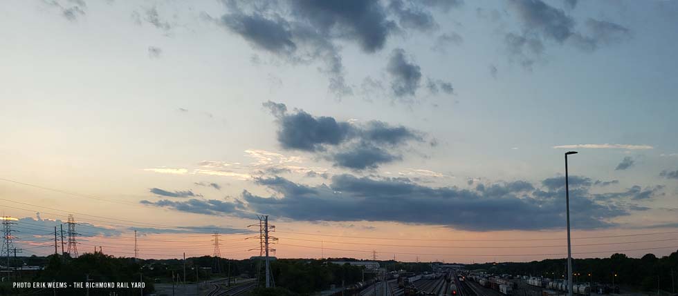 Sunset over the Richmond Rail Yard