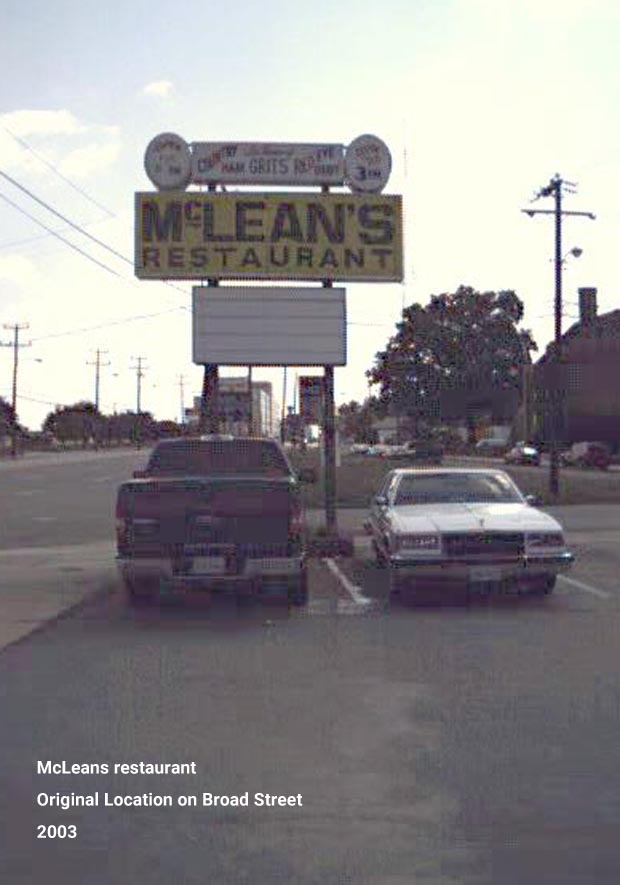 McLeans Restaurant 2003