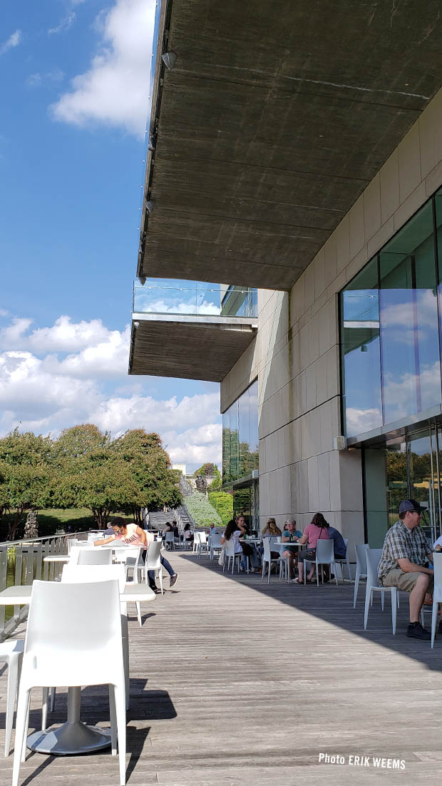Restaurant deck at the VMFA Museum