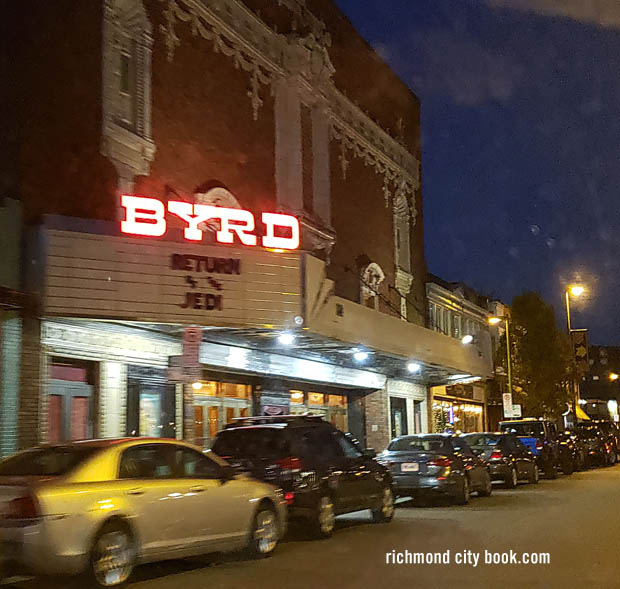 Byrd Theatre Return of the Jedi at night