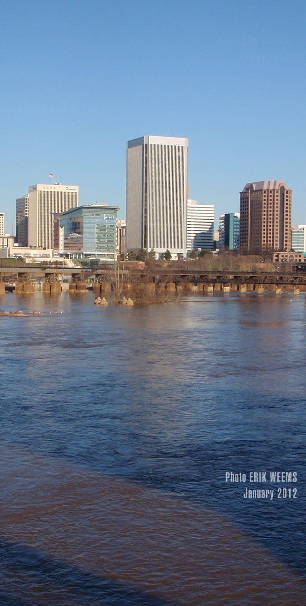 The 2012 Richmind Virginia Skyline in 2012