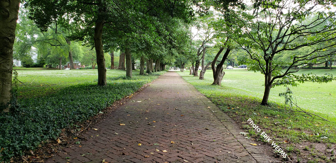 Byrd Park brick walkway