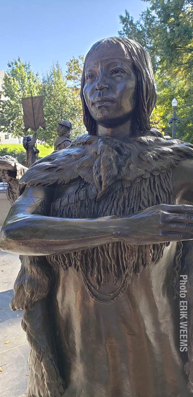 Native American Statue Capitol Park Richmond